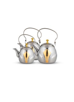 Buy Stainless steel Kettle set of 3 pcs in Saudi Arabia