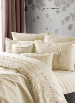 Buy Lavender King Duvet Set (Without Filling) 100% Cotton 8pcs in Saudi Arabia