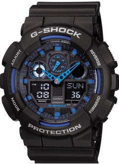 Buy G-Shock GA100-1A2 Analog-Digital Speed Indicator Black Dial Men's Watch in Saudi Arabia