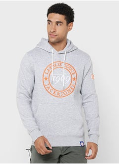 Buy Text Print Hoodie in Saudi Arabia