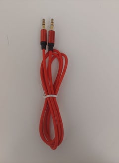 Buy Aux Cable Flamingo 3.5mm Audio Cable Red Colour in UAE