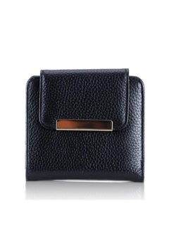 Buy Women's Genuine Leather Wallet Mini Tri-fold Wallet Clutch Bag Short Women's Wallet Simple Small Multi-color Optional in Saudi Arabia