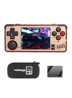 Buy A30 Handheld Game Console 2.8-inch 640*480 IPS Screen 2600mAh Compatible with WiFi Multiplayer Portable Case(Gold Red) in UAE