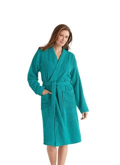 Buy Peacock Green Colour Hotel Comfort And Spa Quality  Bathrobe XXXL Size in UAE