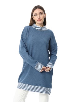 Buy Women Wool Long Pullover With High Neck in Egypt