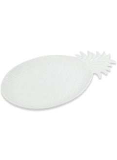 Buy Madagascar Serving Platter, White - 36x21.5 cm in UAE