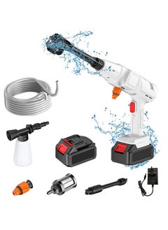 Buy 1000 W 24V Copper Brushless Motor Wireless 5 in 1 High Pressure Cordless Pressure Washer Car Water Gun Water Foam Generator Spray Cleaner in Saudi Arabia