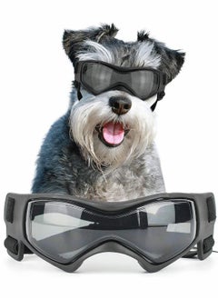 اشتري Dog Goggles Eye Wear Protection Dustproof & Anti UV Glare Pet Sunglasses for Runing Skiing Traveling Dogs About Over 15 Lbs في الامارات