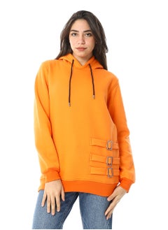 Buy Women Plain Closed Hoodie With Accessories in Egypt