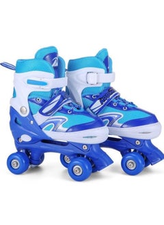 Buy Kids Unisex Four Wheel Roller Skating Shoes Large in Saudi Arabia