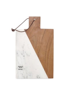 اشتري Turium Chopping Board, White & Natural في الامارات