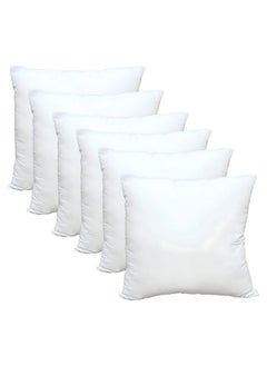 Buy Cushion Filler Pack of 6pcs- Fabric: Non Woven , Filling 300grams Non Siliconized Fiber - Size : 40 x 40cm in UAE