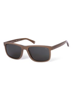 Buy BIS-7012 men Classic Rectangle Sunglasses Brown 58 mm in UAE