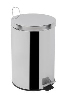 Buy Delcasa 12 liter Pedal Dustbin- DC3063/ Step On, Steel Pedals, for Waste Disposal, with Removable Inner bucket/ Trash Can for Home, Office, Bathroom, School, Restaurant/ Stainless Steel Bin in Saudi Arabia