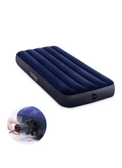 Buy Camping Inflatable Single Air Bed Classic Air Mattress with Hand Pump in UAE