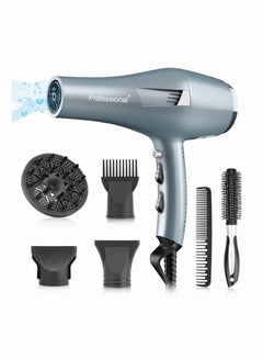 Buy Faszin Ionic Hairdryer, Professional Hair Dryer 2500W AC Motor Fast Drying Salon Blow Dryer with 2 Speed 3 Heat Setting, with Diffuser, Nozzle, Concentrator Comb for Women Man in Saudi Arabia
