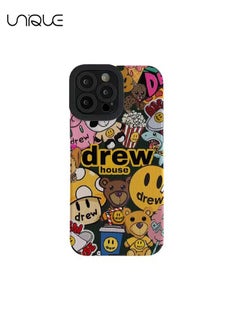 Buy Compatible with iPhone 15 Pro Max Cases, Patterned Graffiti Phone Cases, Silicone Phone Cases - Stylish and handsome phone cases - Durable Drop Protection in UAE