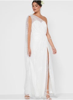 Buy Abby Shimmer One Shoulder Dress in Saudi Arabia