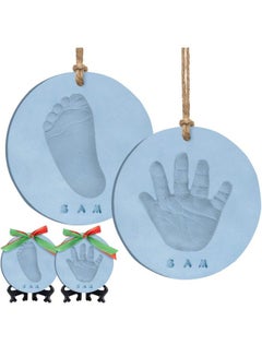 اشتري Baby Hand And Footprint Kit Personalized Baby Foot Printing Kit For Newborn Baby Footprint Kit For Toddlers Baby Keepsake Handprint Kit Baby Handprint Ornament Maker (Sky Multi Colored) في الامارات