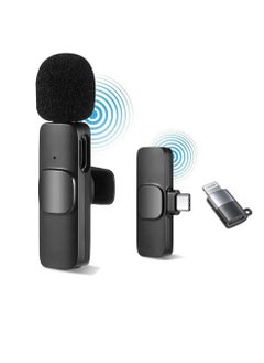 Buy K8 Wireless Microphone 2.4GHz 2 in 1 Digital Mini Portable Recording Clip Mic with Receiver For iPhone in Egypt