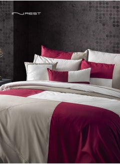 Buy Leto King Duvet Set (Without Filling) 100% Cotton 8pcs in Saudi Arabia