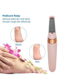 اشتري Electric Foot Filer for Removing Callus and Dead Cells Rechargeable with Fine and Coarse Heads في السعودية