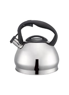 Buy Stainless Steel Whistling Kettle with Handle Silver and Black 2.7 L PK-C019 in Saudi Arabia