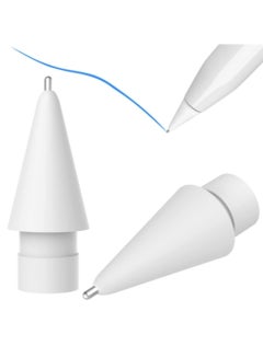 Buy M3 Long Metal Pen Tip for Apple Pencil 1 / 2(White) in UAE