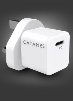 Buy 25W Fast Charger Type C 3Pin for iPhone Samsung and all Universal Mobile Phones and Digital Devices / White in UAE