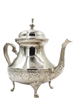 اشتري Moroccan Arabic Traditional Silver Plated Tea Pot 20 X 22 cm في الامارات