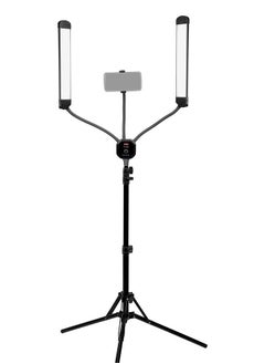 اشتري Selfie Starlite Stix Vlog Light Kit w/Tripod - 2X 11in Bi-Color Dimmable LED Wand Lights for Portrait, Photography, Makeup, YouTube, Live Streaming Video and More في الامارات