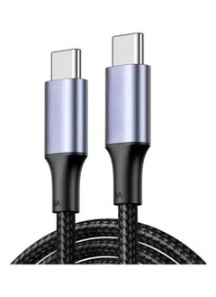 Buy USB C Cable 1M, Braided 65W Power Delivery PD Fast Mobile Charging Cable USB C to USB C for iPhone 15 Pro/15 Pro Max/15/15 Plus, iPad Pro/mini 6, MacBook Pro/Air, Samsung S24 Ultra, Huawei P60, etc in Saudi Arabia