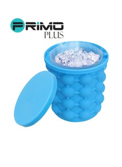 Buy Bucket Shape Ice Cube Maker Blue in Saudi Arabia