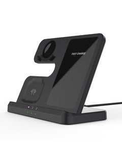 Buy Fast 3 in 1 Wireless Chargers Station For Samsung Galaxy S23 S22 Ultra Wireless Charging For Galaxy Watch 4 Buds Pro Dock Holder in Saudi Arabia