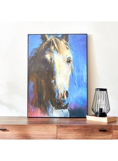 اشتري Fiha Horse Framed Wall Art 50x70x2.5 cm في السعودية