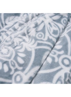 Buy Elsbeth Flannel Printed Blanket 140X190Cm - Blue in UAE