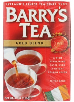 Buy Barrys Tea Gold 40 Bags 125G (4.4Oz) in UAE