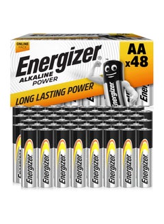 اشتري Energizer AA Batteries, Alkaline Power, 48 Pack, Double A Battery Pack - Noon Exclusive في السعودية