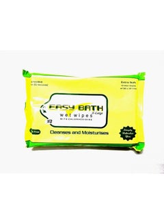 Buy Wet Wipes ; Soft Bed Bath Wipes ; 10 Extra Large Wipes Pack (32 X 32 Cm) ; Wet Wipes For Adults Combo Of 10 in UAE