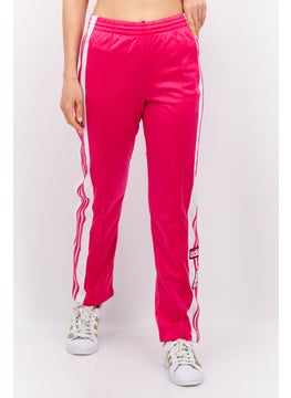 Buy Women Regular Fit Training Sweatpants, Dark Pink/White in UAE