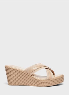 اشتري Multi Strap Wedge Sandals في الامارات