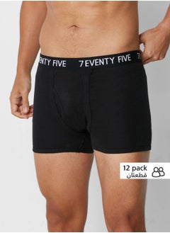 Buy 12 Pack Waist Band Trunks With Antibacterial Finish in UAE