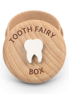 Buy Tooth Fairy Box for Kids Keepsake, Baby Tooth Holder, Wooden Saver Organizer, Storage Box for Baby, Toddlers, Boys, Girls, Lost Teeth Birthday Present in Saudi Arabia