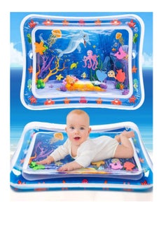 Buy Baby Kids Water Mat Toys Inflatable Tummy Time Leakproof Water Mat, Fun Activity Play Center Indoor and Outdoor Water Mat in UAE