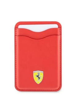 Buy Cardslot Magsafe PU Leather - Red in Saudi Arabia