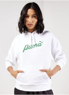 Buy Essential+ Blossom Script Hoodie in Saudi Arabia