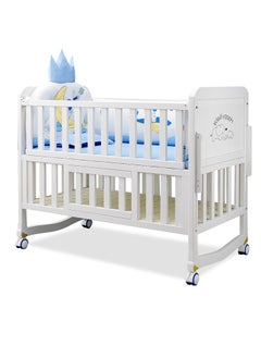 اشتري Baby Cots, Cradles & Study Desk 3 in 1  White 106*60*89cm في السعودية