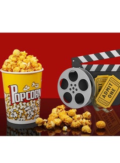 Buy 25 Pack Disposable Popcorn Buckets For Parties Home Office And Theater Movie Night 46oz in UAE