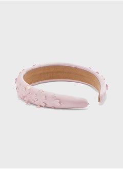 Buy Floral Design Heart Padded Headband in Saudi Arabia