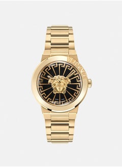 Buy Versace Men's and Women's Quartz Strap Gold Stainless Steel Strap 38mm in UAE